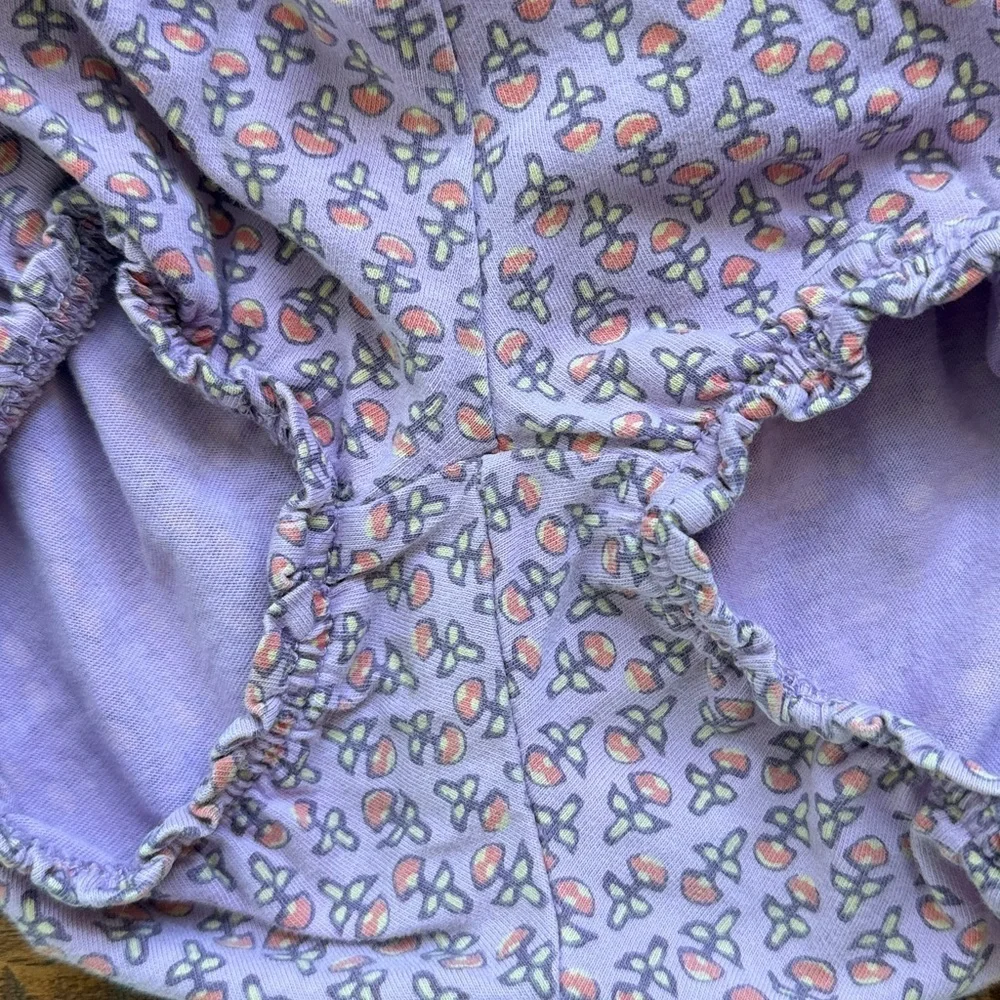 Tea Collection shorts bloomers, 12-18M, purple floral